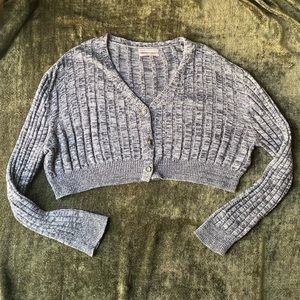 Gray Women's Cropped Sweater